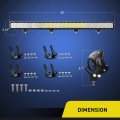 39in 252w Led Light Bar Spot Flood Combo 12v 24v Boat Lighting Off Road Driving Work Lights For Van Camper Car Pickup Atv Utv