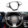 Carbon Fiber Look Steering Wheel Cover Molding Trims Accessories For 2014 2015 2016 2017 2018 Chevrolet Corvette C7 Big One 
