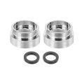2pcs Faucet Aerator Adapter M22 Female To Male With Washer 13mm Length 