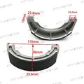Brake Shoe For Suzuki Gv700gl Madura Vl800 Boulevard C50 Intruder -s626 B077qkl2l4 