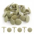 Uxcell 20pcs Beige Universal Car Plastic Rivets Push Fastener Retainer Clips 5mm
