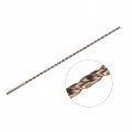 Uxcell M35 High Speed Steel Parabolic Flute Drill Bit 5mm Drilling Diameter 250mm Length Gold Oxide Cobalt Round Shank