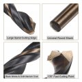 Uxcell 12pcs Jobber Drill Bits 4 2mm Black Nitride Gold Titanium Coated 4341 High Speed Steel Hss 135 Degree Split Point Twist