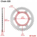 Caltric Drive Chain And Sprockets Kit Compatible With Ktm 620 Lc4 E Enduro 1997 1998