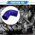 Vekauto 90 Degree Elbow Coupler Silicone Hose 76mm 2 99 Id 125mm Length Intercooler Tube Universal For Car Engine Durable Blue