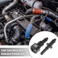X Autohaux 1 4 6 3mm Sae To 5 16 8mm Straight Fuel Line Hose Quick Release Connector Disconnect Nylon 2pcs