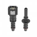 X Autohaux 1 4 6 3mm Sae To 5 16 8mm Straight Fuel Line Hose Quick Release Connector Disconnect Nylon 2pcs