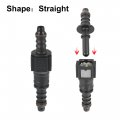 X Autohaux 1 4 6 3mm Sae To 5 16 8mm Straight Fuel Line Hose Quick Release Connector Disconnect Nylon 2pcs