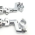 1 5 Offset Mount Flame Foot Pegs Clamps For Honda Shadow Magna 750 Valkyrie 1800 By Smt