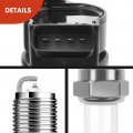 A-premium 3x Black Ignition Coil Pack And 6x Iridium Spark Plugs Compatible With Toyota Tacoma 1995-2004 Tundra 2000-2004