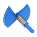 Uxcell Forstner Drill Bits 80mm Tungsten Carbide Wood Hole Saw Auger Opener Woodworking Hinge Drilling Boring Bit Cutter Blue