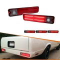 Adiil 2pcs Rear Tail Light Clear Lens 3-in-1 Led Tailamps Sequential Turn Signal Lights For 1979-1987 Chevrolet El Camino