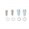 Qiilu Motorcycle Mirror Risers 10mm 8mm Rearview Adapter Kit Riser Mount Extender