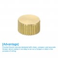 Uxcell Knurled Thumb Nuts 3pcs M3 X D11mm H6mm Brass Flat Head Blind Hole With Collar Round Knobs Fasteners For 3d Printer