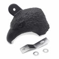 Httmt Mt246-008- Black Eagle Head Horn Cover Compatible With 1992 And Up H-d-davidson Side Mount Cowbell All V-rod S