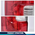 Left Driver Side Taillight Lamp W O Bulbs Fit F250 F350 Super Duty 2017-2019 Facry Taillamp O Blind Spot Monitor Model