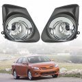 2pcs Fog Light Assembly With Bulbs Switch Wiring Kit Replacement For 2011-2013 Corolla 