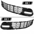 Kuafu Front Bumper Lower Grille Compatible With 2014-2019 Chevrolet Corvette C7 All Models Z06 Style W O Camera Bracket Painted