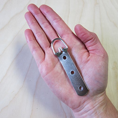 100 Heavy Duty Large Strap Hanger 3 Hole D-ring