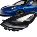 Headlight Assembly W O Ecu Replacement For Tesla Model 3 Y 2021-2023 Black Lamp Set Driver 
