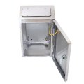 12 In X 8 6 Ip66 Stainless Steel Electrical Enclosure Box Weatherproof Outdoor And Indoor Cabinet With Lock Mounting Plate 