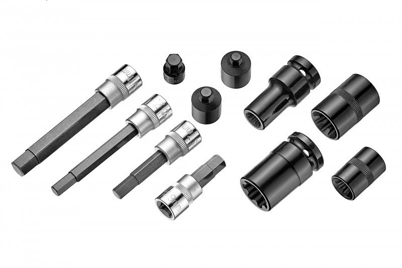 Kauplus 11pcs Euro Brake Caliper Socket Set