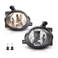 Front Left Right Fog Light Lamp With Halogen Bulbs Pair For Vw Touareg 2011 2012 2013 2014 7p6941699 7p6941700 Clear Lens Black 