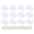 100 Pcs 90 Degree Plastic Corner Braces 20x42x20mm Shelf Right Angle Brackets With Screws For Cabinets Cupboards Transparent 