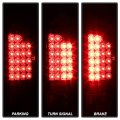 Acanii For 2002-2006 Dodge Ram 1500 03-06 2500 3500 Black Led Tail Lights Brake Lamps Pair Set Replacement Left Right