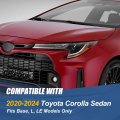 Auto Dynasty Led Projector Headlight Lamp Compatible With Toyota Corolla Sedan Base L Le 2020-2024 Driver Left Side Black