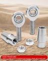 Augrex 1 2 Heim Joints Rod End Kit Chromoly Hard Chrome Plating Left And Right Hand Thread Joint 5 Panhard Set