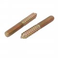Uxcell M8x60mm Carbon Steel Zinc Plated Hanger Bolt 8pcs