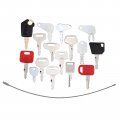 Solarhome 16 Keys Heavy Equipment Construction Ignition Set With Key Ring For Bobcat Case Cat John Deere Jd Komatsu Jcb