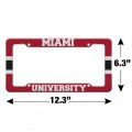 Miami University Redhawks Stripes License Plate Tag Frame