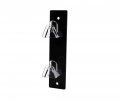 Marketing Holders 6 Pack Eyeglass Holder Black Back Clear Nose Acrylic 2 Tier Wall Mount With Hanging Hardware Holds Pair 
