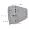 Tail Lights For Ford F150 2009 2010 2011 2012 2013 2014 Rear Brake Lamp Assembly Pair Red Lens Chrome Trim Halogen Fits Regular