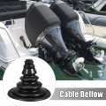 X Autohaux 12cm 4 72 Cone Shape Boat Marine Steering Shift Cable Boot Protective Bellows For Car Boats Yachts Ships Harness
