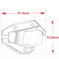 Mokiton Motorcycle Kickstand Plate Side Stand Extension Compatible With D Ucati Hypermotard 939 950 Sp 2016 2017 2018 2019 2020