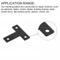Uxcell T Shape Bracket 40x40x1mm Carbon Steel Flat Repair Plates For Joint Fastener Furniture Construction 24pcs With Screws