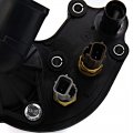 Uxcell New Black Thermostat Housing With Sensor Yu3z8a586aa 2l2z8592ba For Ford Explorer Mountaineer 4 0l V6 97-01