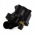 Uxcell New Black Thermostat Housing With Sensor Yu3z8a586aa 2l2z8592ba For Ford Explorer Mountaineer 4 0l V6 97-01