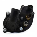 Uxcell New Black Thermostat Housing With Sensor Yu3z8a586aa 2l2z8592ba For Ford Explorer Mountaineer 4 0l V6 97-01
