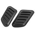 Pair Black Plastic Car Engine Hood Air Scoop Vent Side Fender Cover 