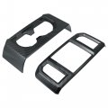 X Autohaux 2 Pcs Abs Carbon Fiber Pattern Rear Drain Cup Holder Cover Exhaust Air Outlet For Ford F-150 2015 2016 2017 2018