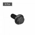 Uxcell Metric M10x25mm Hex Flange Bolts 6pcs 10 9 Grade Carbon Steel Hexagon Head Screws