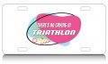 There S No Crying In Triathlon Aluminum License Plate Auto Suv Truck Tag Dest48 
