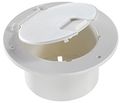 Rv Designer B110 Polar White Round Deluxe Cable Hatch 