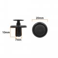 Uxcell 100pcs Plastic Rivets 7mm Bumper Clips Trim Panel Push Fasteners Automotive Expansion Screws With Removal Tool