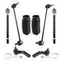 8pcs Front Outer Tie Rod End Links Suspension Steering Kit For Mazda 3 2004-2009 5 Es800025 Es800026 Ev800024 K80235 