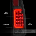 Auto Dynasty Led C-tube Bar Tail Brake Light Compatible With Chevy Gmc C K Pickup 88-00 Left And Right Side Chrome Housing